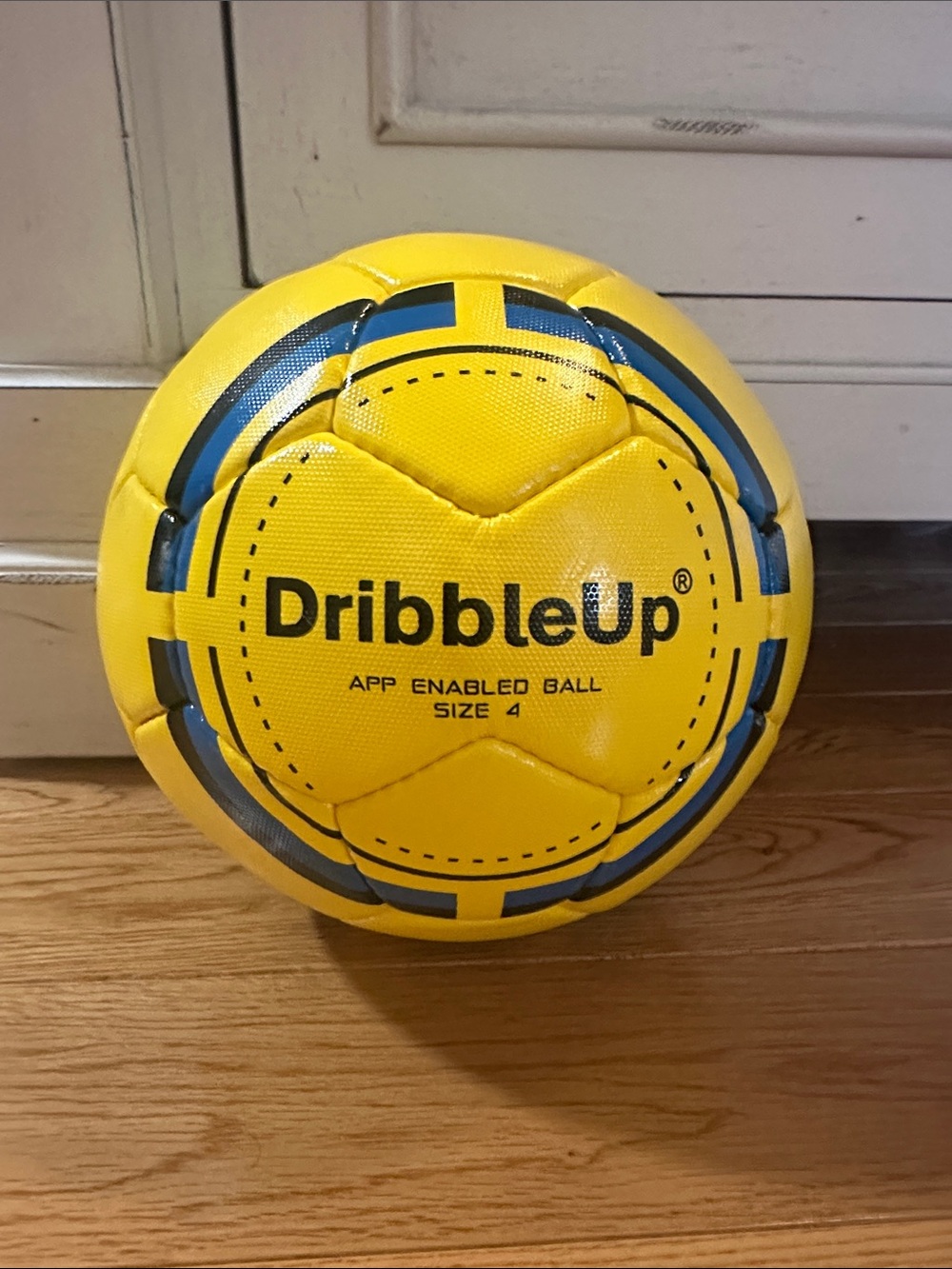Dribble Up Kids Size 4 Yellow App-Enabled Soccer Ball